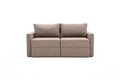 Canapea extensibila 2 locuri, Balcab Home, 825BLC5415, Lemn de brad, Maro