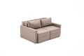 Canapea extensibila 2 locuri, Balcab Home, 825BLC5415, Lemn de brad, Maro