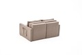 Canapea extensibila 2 locuri, Balcab Home, 825BLC5415, Lemn de brad, Maro
