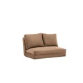 Canapea extensibila 2 locuri, Futon, 859FTN1278, Metal , Maro deschis