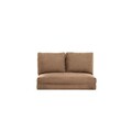 Canapea extensibila 2 locuri, Futon, 859FTN1278, Metal , Maro deschis
