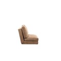 Canapea extensibila 2 locuri, Futon, 859FTN1278, Metal , Maro deschis