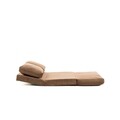 Canapea extensibila 2 locuri, Futon, 859FTN1278, Metal , Maro deschis
