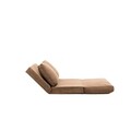 Canapea extensibila 2 locuri, Futon, 859FTN1278, Metal , Maro deschis