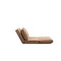 Canapea extensibila 2 locuri, Futon, 859FTN1278, Metal , Maro deschis