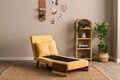 Fotoliu extensibil, Futon, 859FTN2334, 77x70x82 cm, poliester/metal , galben mustar