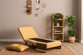 Fotoliu extensibil, Futon, 859FTN2334, 77x70x82 cm, poliester/metal , galben mustar