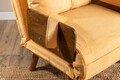 Fotoliu extensibil, Futon, 859FTN2334, 77x70x82 cm, poliester/metal , galben mustar