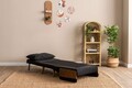 Fotoliu extensibil, Futon, 859FTN2335, 77x70x82 cm, poliester/metal , negru