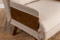 Fotoliu extensibil, Futon, 859FTN2336, 77x70x82 cm, poliester/metal , crem