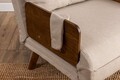 Fotoliu extensibil, Futon, 859FTN2336, 77x70x82 cm, poliester/metal , crem