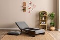 Fotoliu extensibil, Futon, 859FTN2337, 77x70x82 cm, poliester/metal , gri deschis