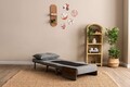 Fotoliu extensibil, Futon, 859FTN2337, 77x70x82 cm, poliester/metal , gri deschis