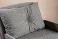 Fotoliu extensibil, Futon, 859FTN2337, 77x70x82 cm, poliester/metal , gri deschis
