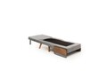 Fotoliu extensibil, Futon, 859FTN2337, 77x70x82 cm, poliester/metal , gri deschis