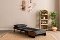 Fotoliu extensibil, Futon, 859FTN2338, 77x70x82 cm, poliester/metal , gri inchis