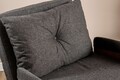 Fotoliu extensibil, Futon, 859FTN2338, 77x70x82 cm, poliester/metal , gri inchis