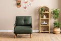 Fotoliu extensibil, Futon, 859FTN2339, 77x70x82 cm, poliester/metal , verde