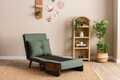 Fotoliu extensibil, Futon, 859FTN2339, 77x70x82 cm, poliester/metal , verde