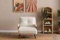 Fotoliu extensibil, Futon, 859FTN2340, 77x70x82 cm, poliester/metal , alb