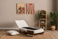 Fotoliu extensibil, Futon, 859FTN2340, 77x70x82 cm, poliester/metal , alb
