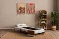 Fotoliu extensibil, Futon, 859FTN2340, 77x70x82 cm, poliester/metal , alb