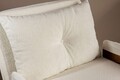 Fotoliu extensibil, Futon, 859FTN2340, 77x70x82 cm, poliester/metal , alb