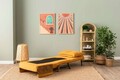 Fotoliu extensibil, Futon, 859FTN2342, 77x70x82 cm, poliester/metal , galben mustar