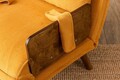 Fotoliu extensibil, Futon, 859FTN2342, 77x70x82 cm, poliester/metal , galben mustar