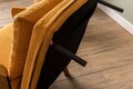 Fotoliu extensibil, Futon, 859FTN2342, 77x70x82 cm, poliester/metal , galben mustar