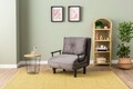 Fotoliu extensibil, Futon, 859FTN2343, Metal , Gri