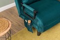 Fotoliu extensibil, Futon, 859FTN2344, Metal , Verde petrol