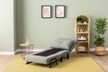 Fotoliu extensibil, Futon, 859FTN2347, Metal , Gri deschis
