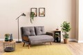 Canapea extensibila 2 locuri, Futon, 859FTN2718, Metal , Gri