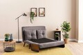 Canapea extensibila 2 locuri, Futon, 859FTN2718, Metal , Gri