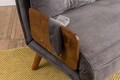 Canapea extensibila 2 locuri, Futon, 859FTN2718, Metal , Gri