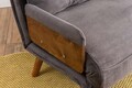 Canapea extensibila 2 locuri, Futon, 859FTN2718, Metal , Gri