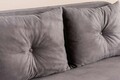 Canapea extensibila 2 locuri, Futon, 859FTN2718, Metal , Gri