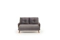 Canapea extensibila 2 locuri, Futon, 859FTN2718, Metal , Gri