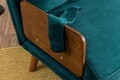Canapea extensibila 2 locuri, Futon, 859FTN2719, Metal , Verde petrol