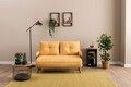 Canapea extensibila 2 locuri, Futon, 859FTN2720, Metal , Galben mustar