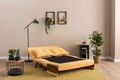 Canapea extensibila 2 locuri, Futon, 859FTN2720, Metal , Galben mustar