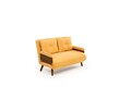 Canapea extensibila 2 locuri, Futon, 859FTN2720, Metal , Galben mustar