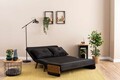 Canapea extensibila 2 locuri, Futon, 859FTN2721, Metal , Negru