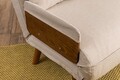 Canapea extensibila 2 locuri, Futon, 859FTN2722, Metal , Crem