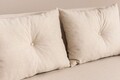 Canapea extensibila 2 locuri, Futon, 859FTN2722, Metal , Crem