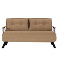 Canapea extensibila 2 locuri, Futon, 859FTN2870, Metal , Maro deschis