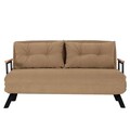 Canapea extensibila 2 locuri, Futon, 859FTN2870, Metal , Maro deschis