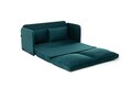 Canapea extensibila 2 locuri, Futon, 859FTN2871, Metal , Verde petrol