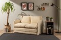 Canapea extensibila 2 locuri, Futon, 859FTN2872, Metal , Crem